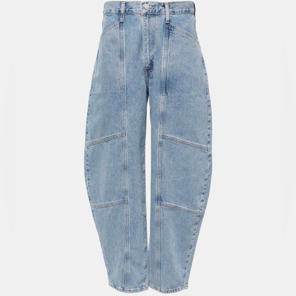 AGOLDE Mara high-rise barrel-leg jeans - size 26. NWT